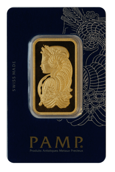 PAMP Mint Gold Bars 1 oz. - Obverse